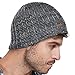 LETHMIK Knit Skull Beanie Cap Winter Warm Daily Hat with Mix Mesh Knitted