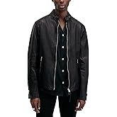 AllSaints mens Cora Leather Jacket