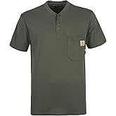 BOCOMAL FR Shirts Flame Resistant Shirt 5.5oz 100% Cotton Light Weight CAT2 Fire Retardant Henley Shirts
