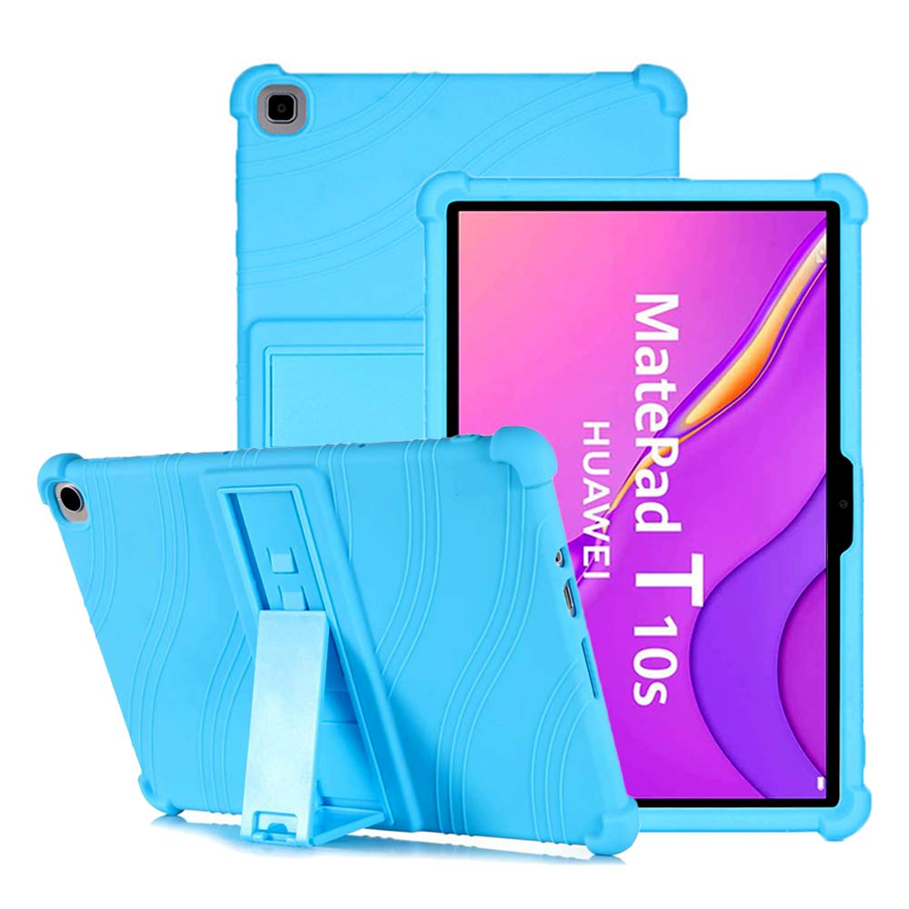 YGoal Silicone Case for Huawei MatePad T 10S/Honor Pad X8 10.1 - Light Weight Kids Friendly Soft Shock Proof Protective Cover for Huawei MatePad T10S 10.1 Inch, Blue
