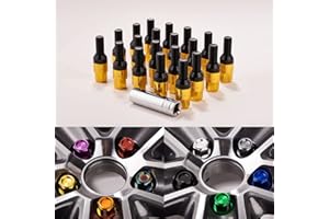 KAMIVOVO M14x1.25 Wheel Lug Bolts, 20pcs 28mm Shank 17mm Hex 3 inch Length Forged Studs Set for B.MW 1-8Series X1 X2 X3 X4 X5 X6 X7 X8 i3 i4 ix M2 M3 M4 M5 M6 M8 Z4 and More