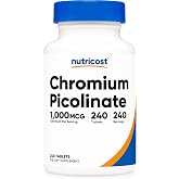 Nutricost Chromium (1000mcg) 240 Tablets - Gluten Free, GMO-Free
