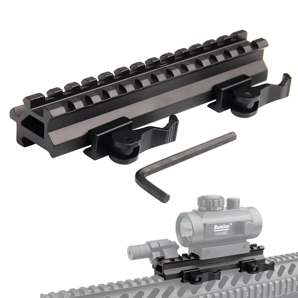 KnightTec Tactical Picatinny Riser Mount Rails Dual 90 and 45 degree Quick Release Detach 13