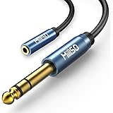 MillSO 1/4 to 3.5mm Headphone Adapter TRS 6.35mm 1/4 Male to 3.5mm 1/8 Female Stereo Jack Audio Adapter for Amplifiers, Guita