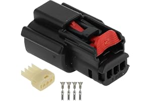 Partuto 1 Set 3 Pin Ignition Coil Sensor Connector Plug for Ford Edge 2007-2017 Female Adapter Terminal Housing Plug Connecto