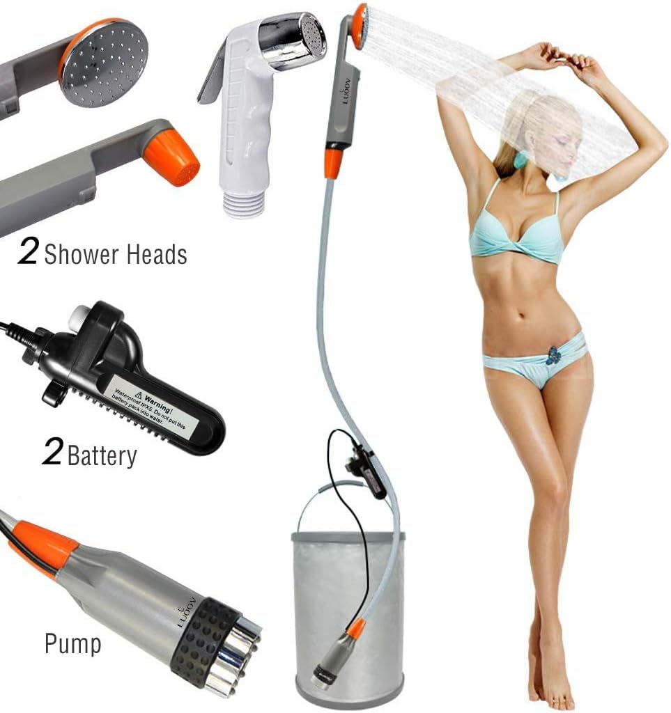 Portable Outdoor Camping Shower,Bidet Handheld Water Sprayer, Rechargeable batteries,Water Pump for Camping Hiking,Outdoor Travel - Image 3