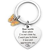 HUHALLI Gift for Aunt from Niece Nephew on Thanksgiving Christmas Mother's Day New Year Birthday, Unique Keychain Present