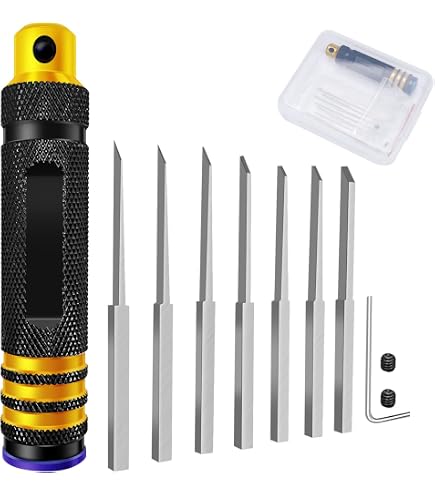 7 en 1 Prime Model Scriber con 7 cuchillas Gundam Resina Tallada Scribe Line Herramienta de corte Cincel (0.1/0.2/0.4/0.6/0.8/1.0/2.0mm) Negro 7 en 1 Prime Model Scriber con 7 cuchillas Gundam Resina Tallada Scribe Line Herramienta de corte Cincel (0.1/0.2/0.4/0.6/0.8/1.0/2.0mm) Negro