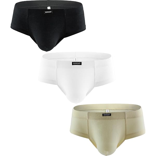 Men's Cotton Enhancer Pouch Bikini Boxer Briefs – Hipster Skimpy Trunks