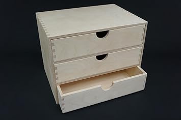 1 X Plain Wooden Cupboard Chest Shelf With Drawers Storage Desktop