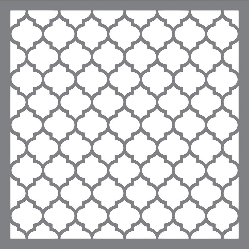 Rayher Mask Stencil for Crafts and Painting, Reusable Silk Screen Template with Honeycomb Design, 30.5x30.5cm, 38968000