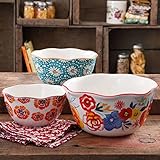 The Pioneer Woman Flea Market Wavy Nesting Bowl Set - 3 piece set