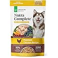 ULTIMATE PET NUTRITION Nutra Complete Raw Freeze Dried Dog Food, Veterinarian Formulated with Antioxidants, Prebiotics & Amino Acids (5 Ounce, Chicken)