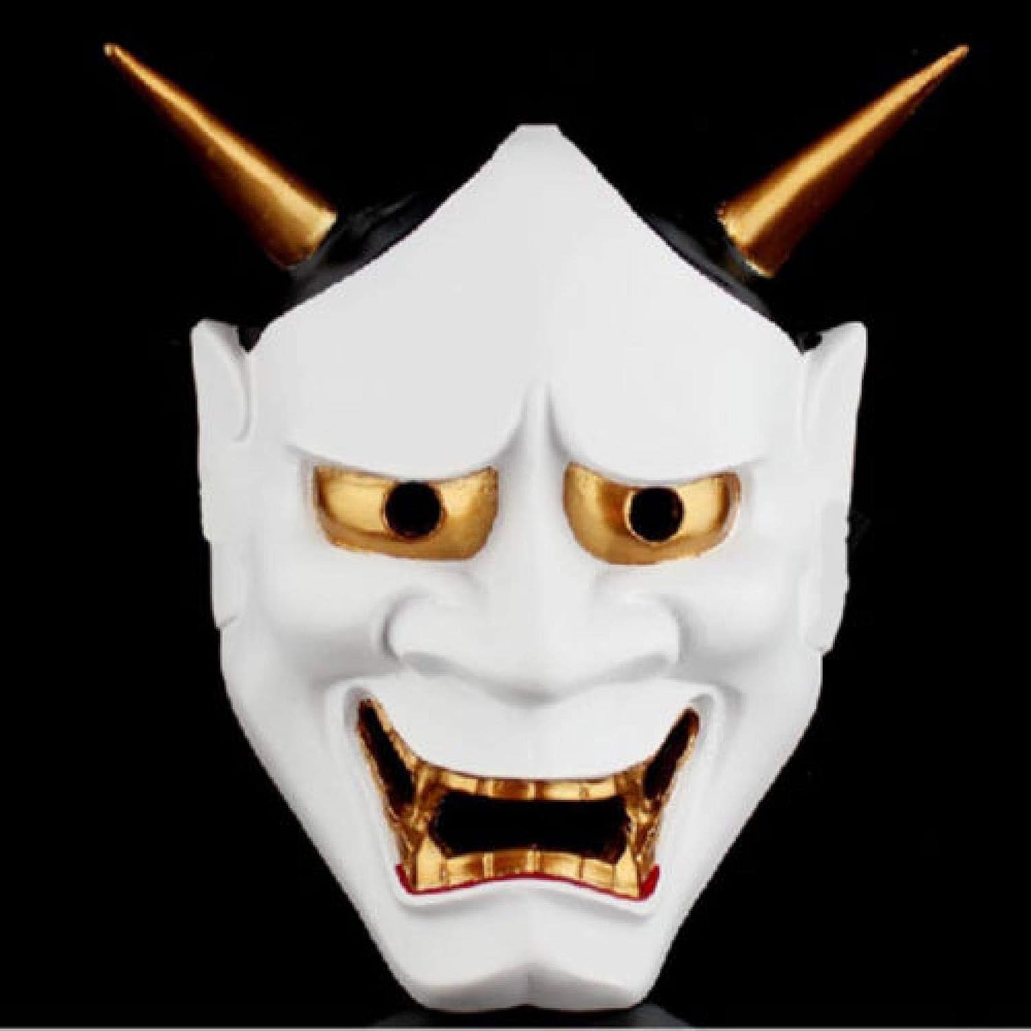 Máscara de Halloween Budista Japonés Mal Oni Noh Hannya Máscara de