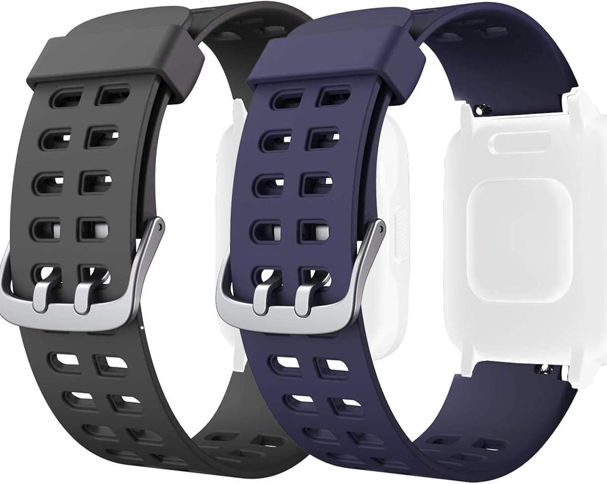 RuenTech Compatibile con Letsfit ID205 ID205L ID215G, cinturino di ricambio in silicone, cinturino sportivo, impermeabile, morbido e flessibile