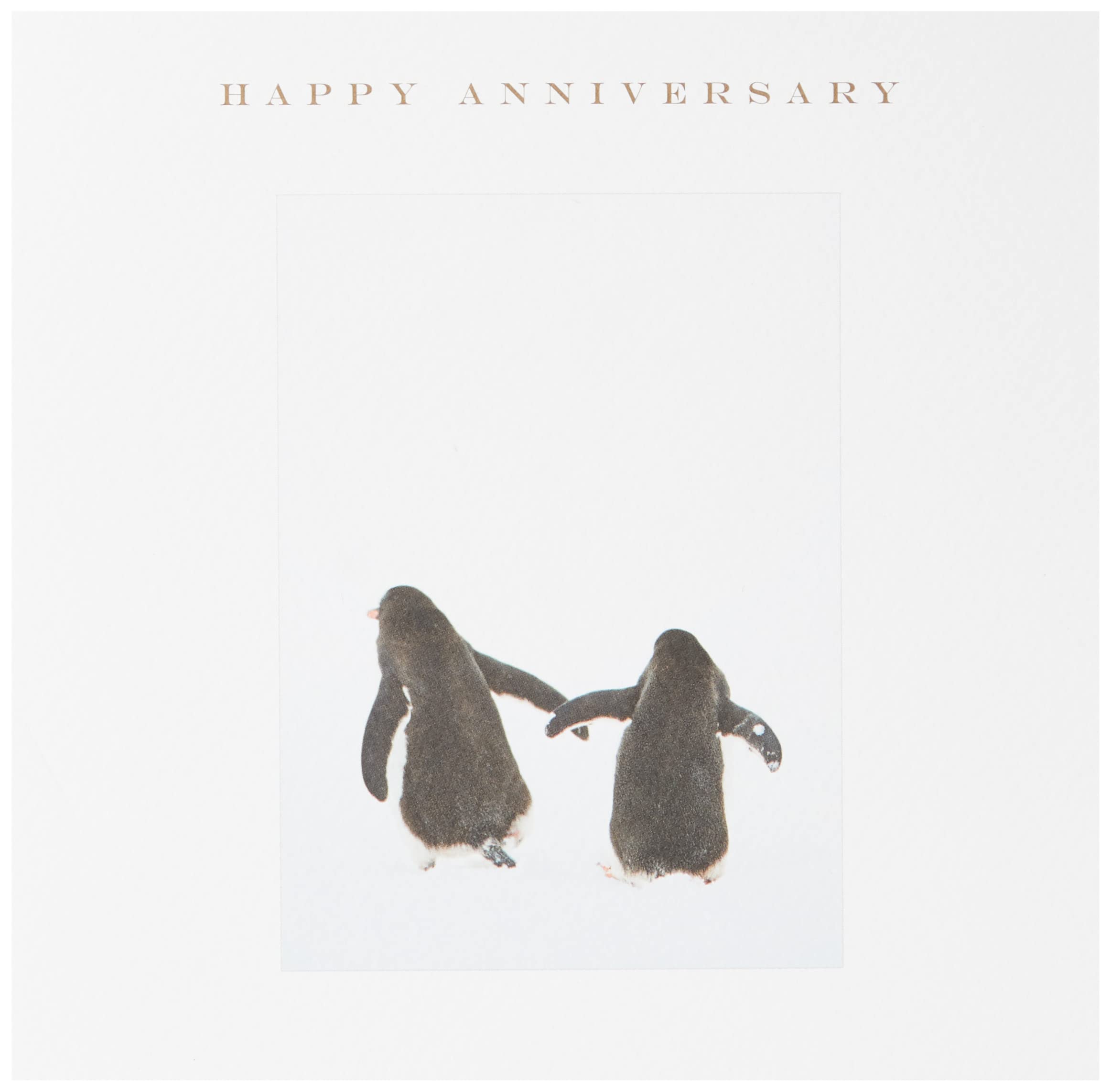 Susan O'Hanlon Anniversary Card - Penguin Couple Happy Anniversary, AN31