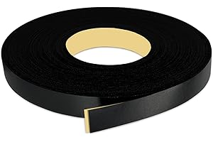 LEYAFLEX Black PVC 3/4 inch x 25 ft Edge Banding Peel and Stick Strong Adhesive Edging Trim Flexible and Durable Veneer for Wood Cabinate Laminate Shelf Restoration
