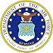 4 Pack US Air Force USAF United States Patriotic USA Military Emblem Auto Decal Bumper Sticker Vinyl Decal For Car Truck Van RV SUV Boat Fighter Jet Window Support USA Military (Emblem)