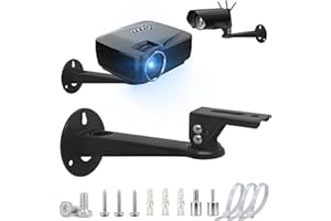 2-Be-Best Projector Wall Mount Angle Adjustable 360° Rotation Wall Projectors Mounts 7.8” Length Mini Projector Mount 11 lbs 
