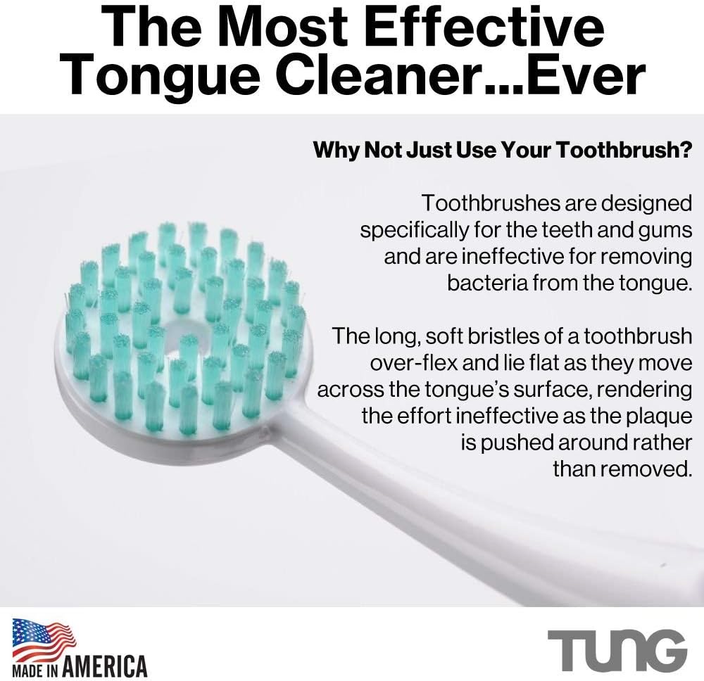 The Original TUNG Brush - 2 Pack - Tongue Cleaner (Colors Vary) : Tongue Cleaners : Health & Personal Care