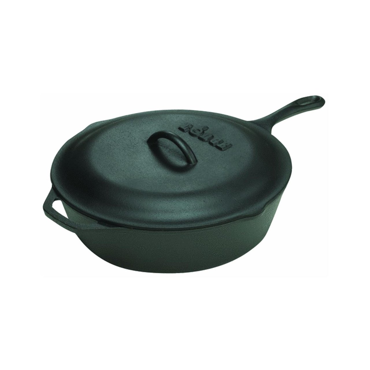 Lodge 3 Quart Cast Iron Deep Skillet with Lid. Covered Cast Iron