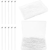 Yumttero 200 Pcs 50mm Straight Ball Pins for Craft Earring Bracelet Necklace Pendant DIY Jewelry Making, Silver Color