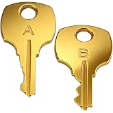 Cedar Chest Key Lock Replacement Fits All Lane S Series Locks, A&amp;B, 2 PCS | Lane Cedar Chest Key Replacement Part No. S83-S84-S85-S86-S87-S88-S89-S90-S91-S92-S93-S94-S95-S96-S97-S98-S99-S01-S02