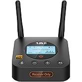 1Mii B06Pro+ Hi-Fi Bluetooth 5.3 Audio Receiver, LDAC Hi-Res Wireless Audio Adapter for Home Stereo w/aptX HD Low Latency, LCD Display, Long Range, Volume Control, 3.5mm AUX Optical Coaxial