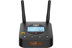 1Mii B06Pro+ Hi-Fi Bluetooth 5.2 Audio Receiver, LDAC Hi-Res Wireless Audio Adapter for Home Stereo w/aptX HD Low Latency, LC