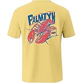 Palmyth Men's Fishing Shirt Short Sleeve T-Shirt Sun Protection UV UPF 50+ Tee