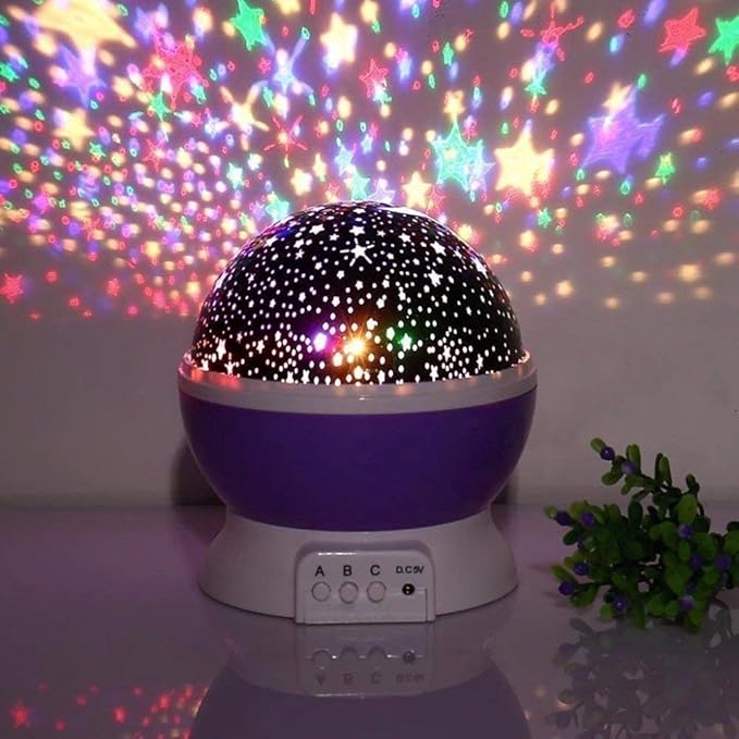 4tens Star Light Rotating Projector 4 LED Bulbs 8 Modes for Children Kids Bedroom Multi Colour