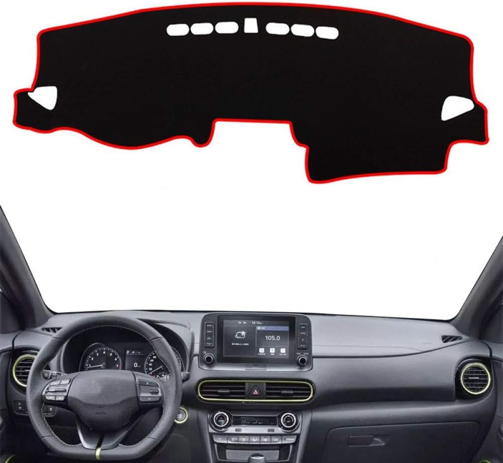 FSXTLLL For Hyundai KONA Kauai Encino 2018 2019, Dashboard Mat Cover Pad Dash Sun Shade Instrument Protect Carpet
