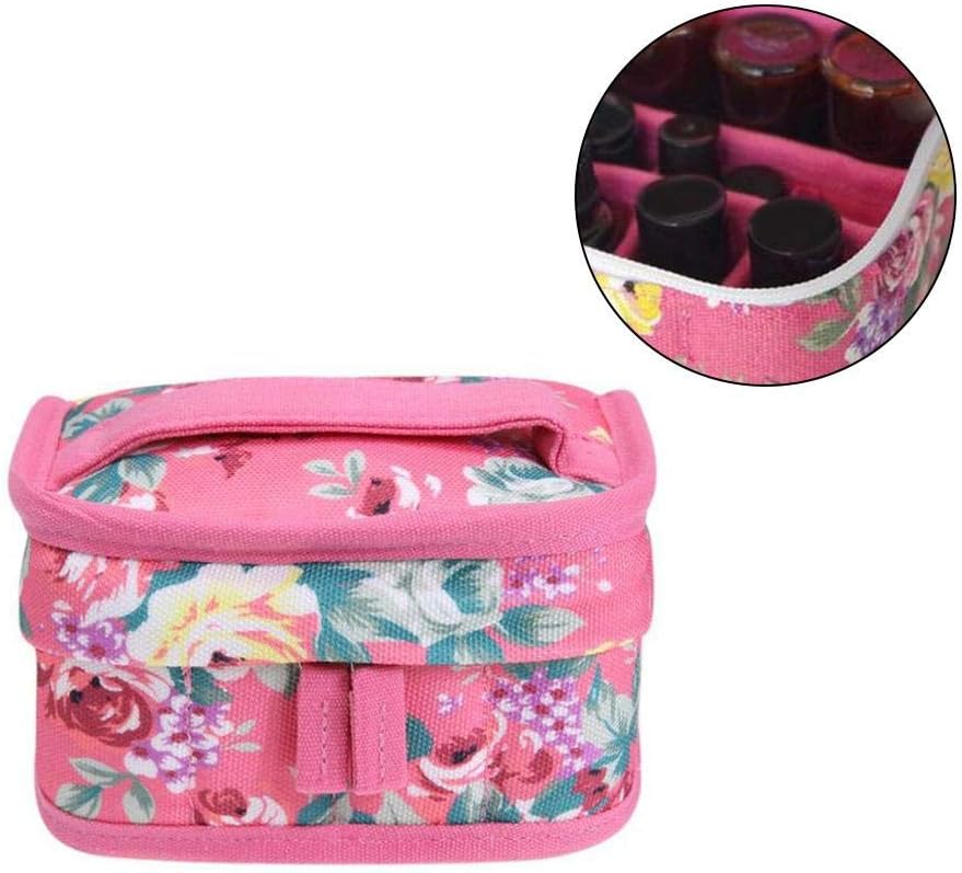 Rlorie Essential Oil Storage Case Essential Oil Carrying Case for 5ml, 10ml and 15ml Oils - Hard Shell Exterior Storage Organizer for doTerra, Young Living and Endless Others dependable judicious
