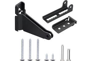 SARTATUE Storm Door Closer Bracket, Reinforced Repair Jamb Bracket Compatible with Andersen Emco, Larson, Pella, 40201 Door Repair Kit, Protecting Doors from Damage from Strong Winds (Black)