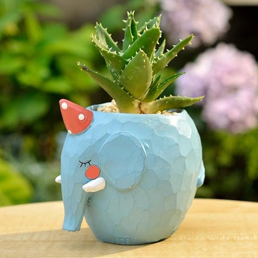 Amazon 花瓶ミニポット植木鉢デスクトップ家の装飾花瓶サボテン多肉植物 色 C の創造的なかわいい動物の樹脂植物 花器 インテリアボウル オンライン通販