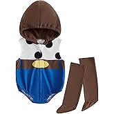 Thorn Tree Infant Baby Girl Boy Halloween Costume Sleeveless Hooded Romper and Long Socks Set Newborn Fall Outfit
