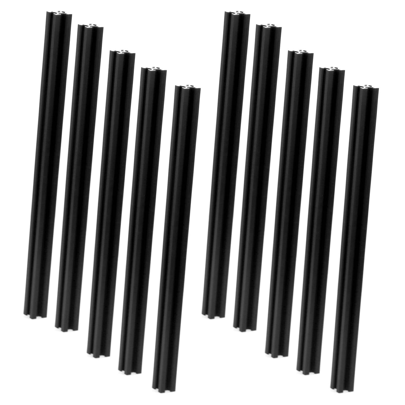 2020 Aluminum Extrusion 500mm Silbrig (10Pcs/Pack) V-Slot Aluminum Profile European Standard Anodized Linear Rail for 3D Printer,CNC and Laser Engraving Machine