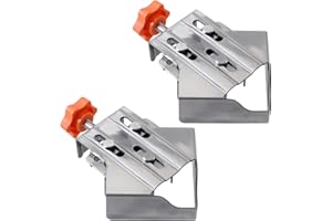 Owfeel 2pcs Stainless Steel Right Corner Clamp,90 Degree Right Angle Clamp for Woodworking,Right Angle Clip Fixer,Single Hand