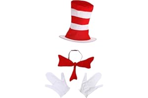 ELOPE Dr. Seuss Cat in the Hat Costume Accessory Kit for Adults