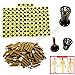 Homemelinda 100Pcs Moxibustion Sticks and 100Pcs Self-Stick Base 5-Years Moxa Cone Moxi Stick for Chinese Traditional AiJiu Body Acupuncture with 2Pcs Protective Cover