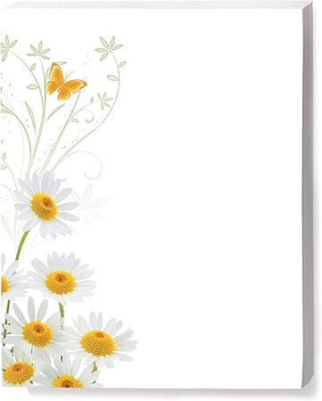 Amazon Com Paperdirect White Daisies Border Papers 8 1 2 X 11 Inches 100 Count Office Products Amazon Com Paperdirect White Daisies Border Papers 8 1 2 X 11 Inches 100 Count Office Products
