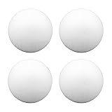 DNB 4 Inch Foam Balls - 4Pcs 4'' Smooth White Round