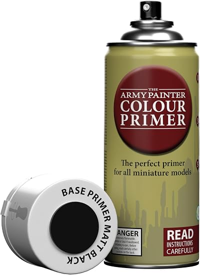 The Army Painter Colour Primer Matt Black 400 ml Acrylic Spray Paint