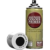 The Army Painter, Colour Primer Matt Black, 400 ml Acrylic Spray Paint | Spray Paint Basecoat for Miniature Model Undercoat Priming, Plastic Wargames, DnD &amp; Warhammer