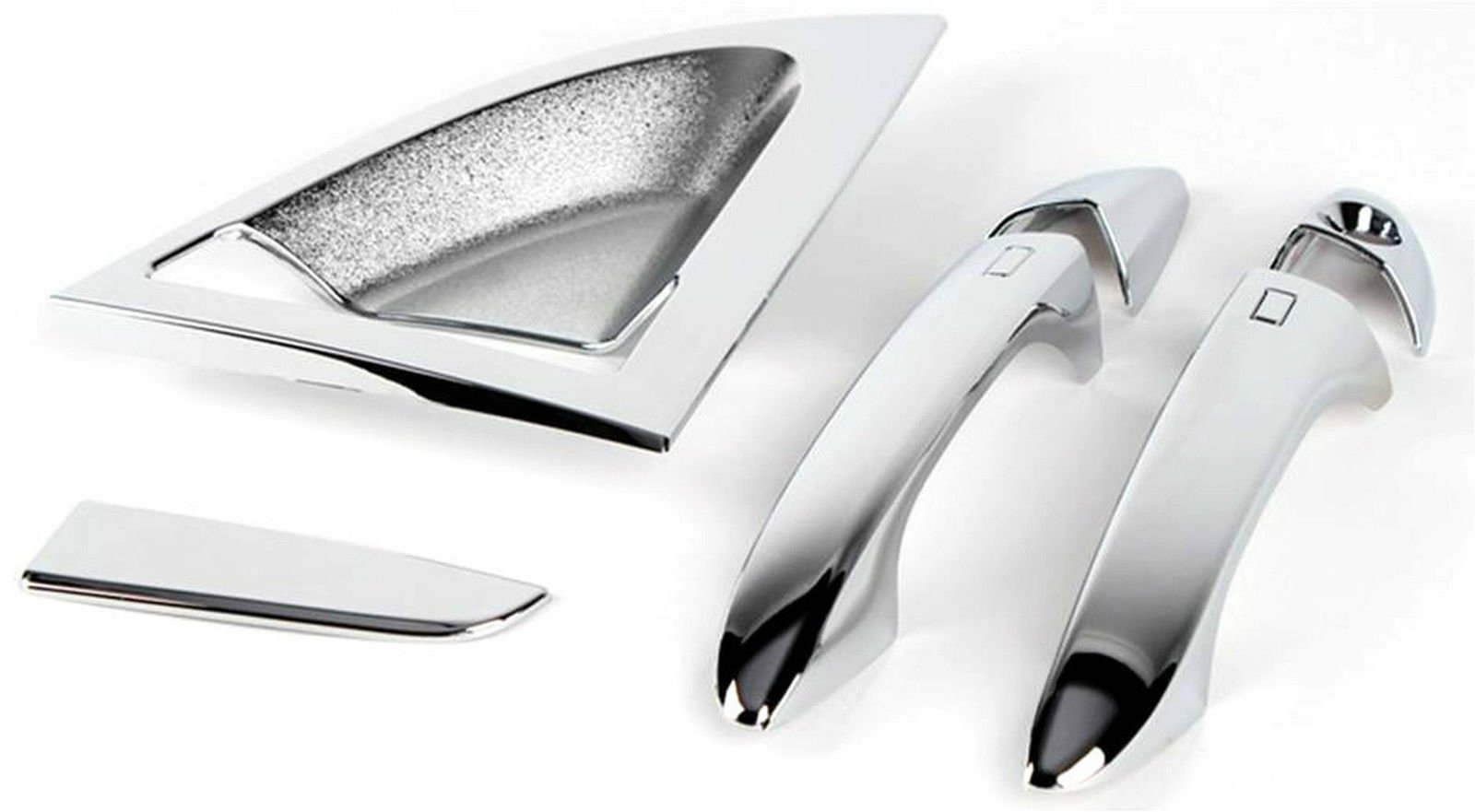 Chrome Door Handle/Catch Molding Trim Covers 6pcs Set for