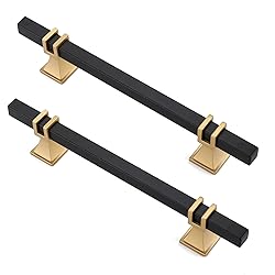 Lepatape 10 Pack 5 Inch Black and Gold Cabinet