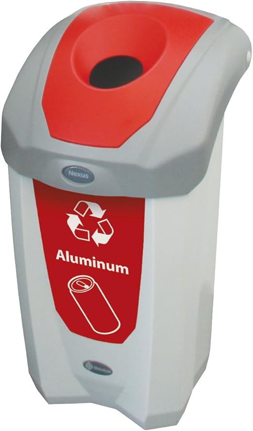 Amazon Com Nexus 8g Aluminum Can Recycling Bin Red 8 Gallon