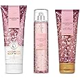 Bath and Body Works - Champagne Toast - 3 pc. Gift Set - Moisturizing Body Wash, Fine Fragrance Mist and Ultra Shea Body Cream - (2019 Edition)