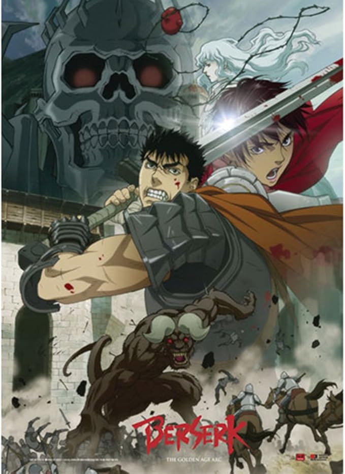 Amazon Com Berserk Wall Scroll Poster One Size Multi Colored Posters Prints