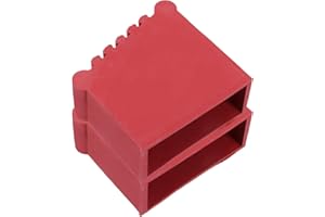 Hemobllo 2pcs Rubber Ladder Foot Covers 3x8.1cm Non-Skid Rubber Feet Pads for Step Ladder Safety Replacement